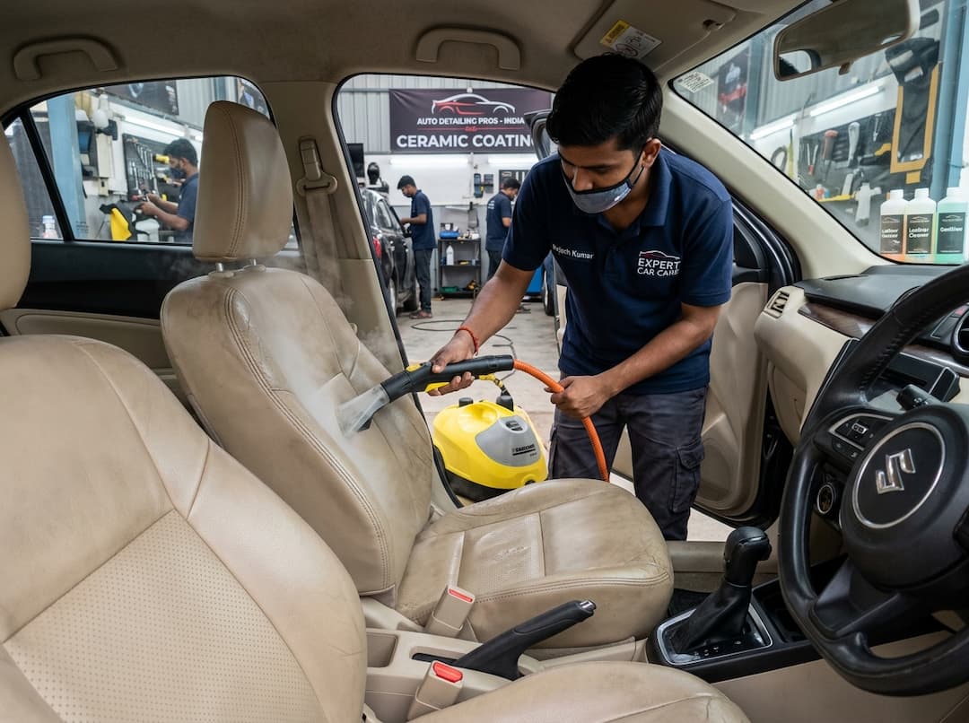 Complete Care: Wash, Vacuum, Air Gun & Dash Polish (₹500)